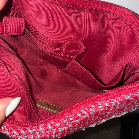 The Sak Rainsbow Colorful Striped Knit Crossbody Bag - Picture 7 of 7